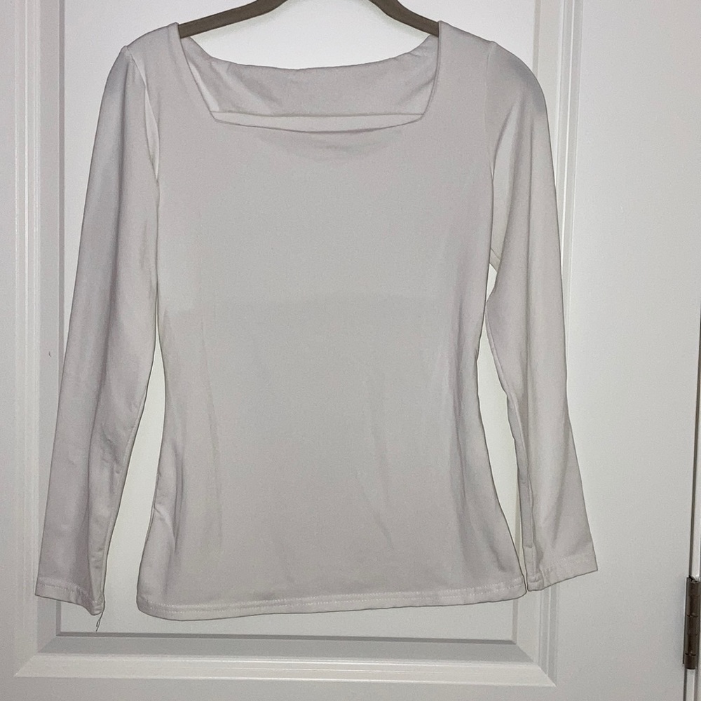 ♦️Used Long Sleeve Square Neck Top